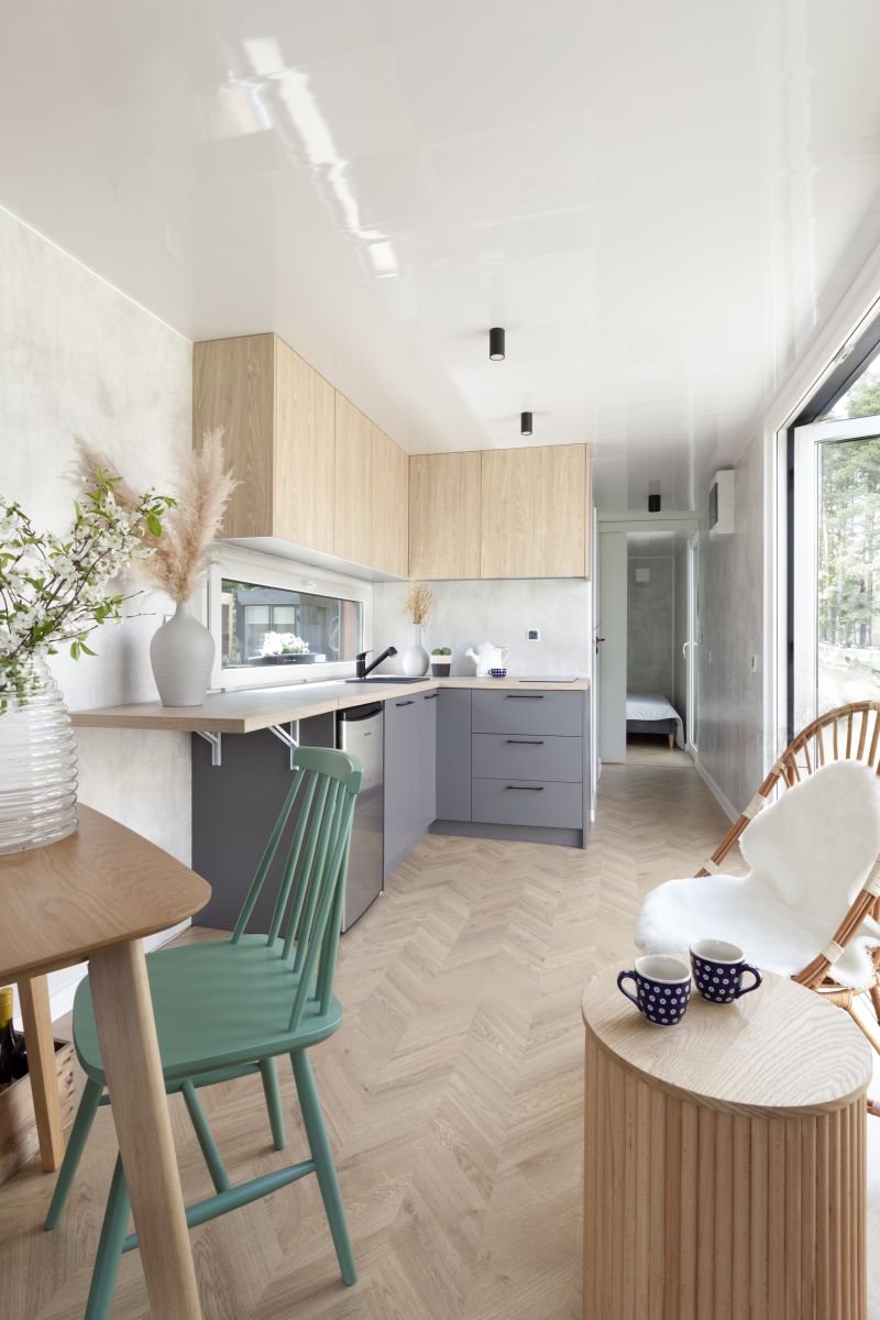 Wnętrze domku całorocznego